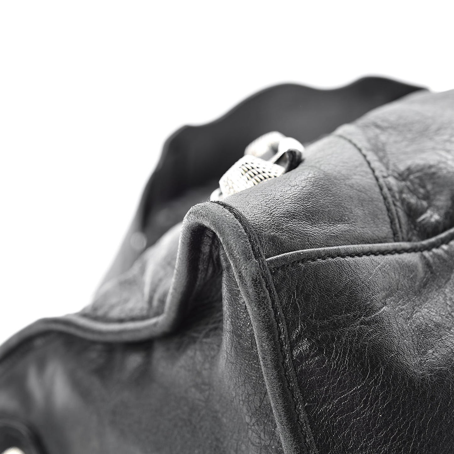 Agneau Giant 21 Silver Hardware Part Time Black