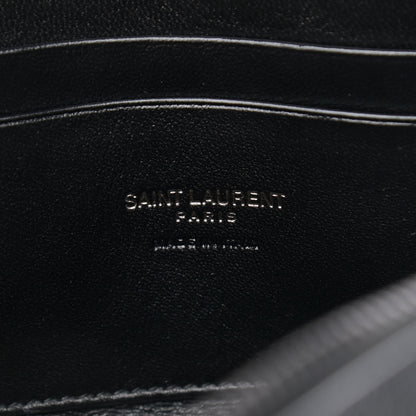 Saint Laurent Grain De Poudre Matelasse Monogram Mini Lou Camera Bag Black 5 of 9