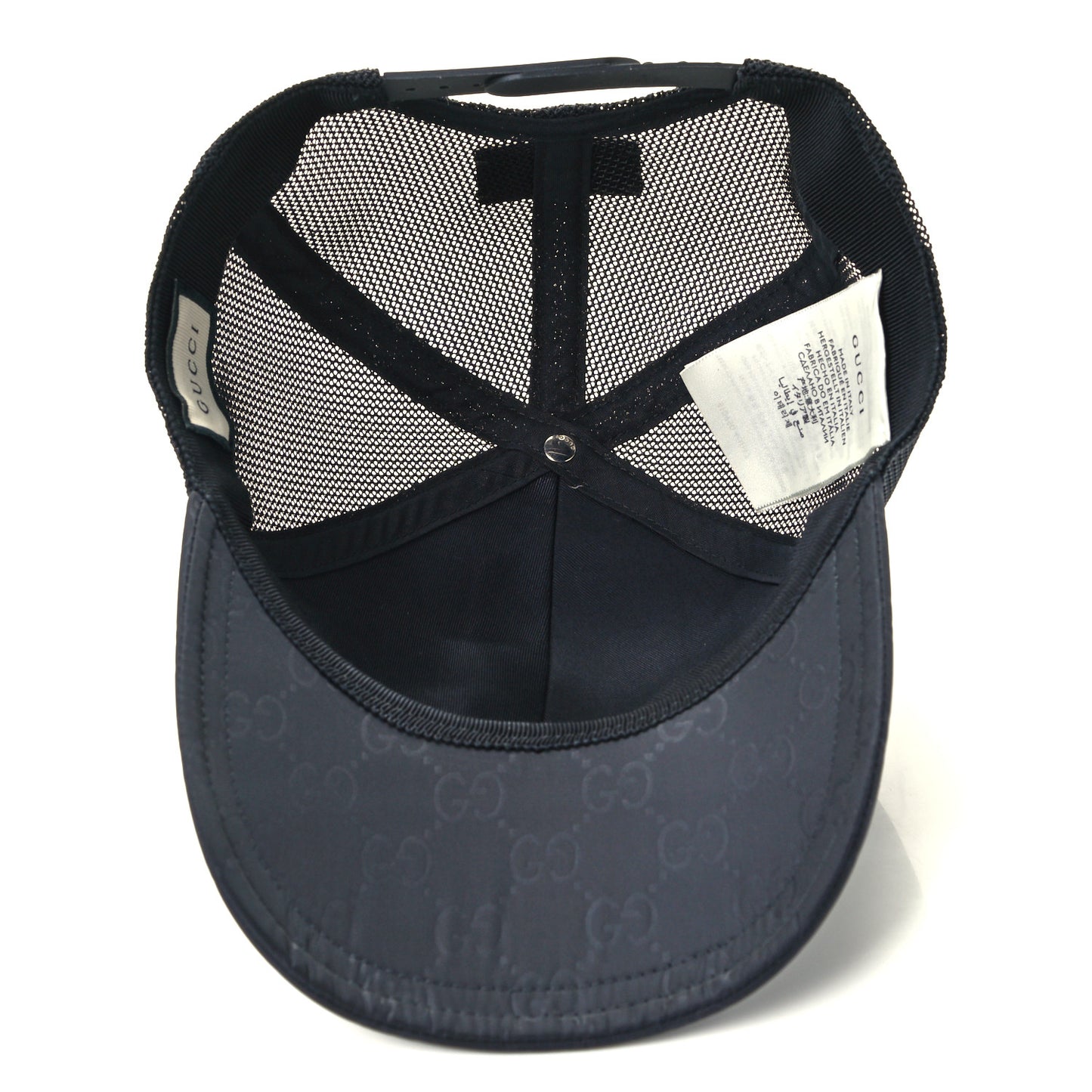 Nylon Monogram Baseball Hat S Black
