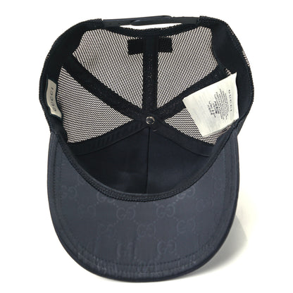 Gucci Nylon Monogram Baseball Hat S Black 7 of 9