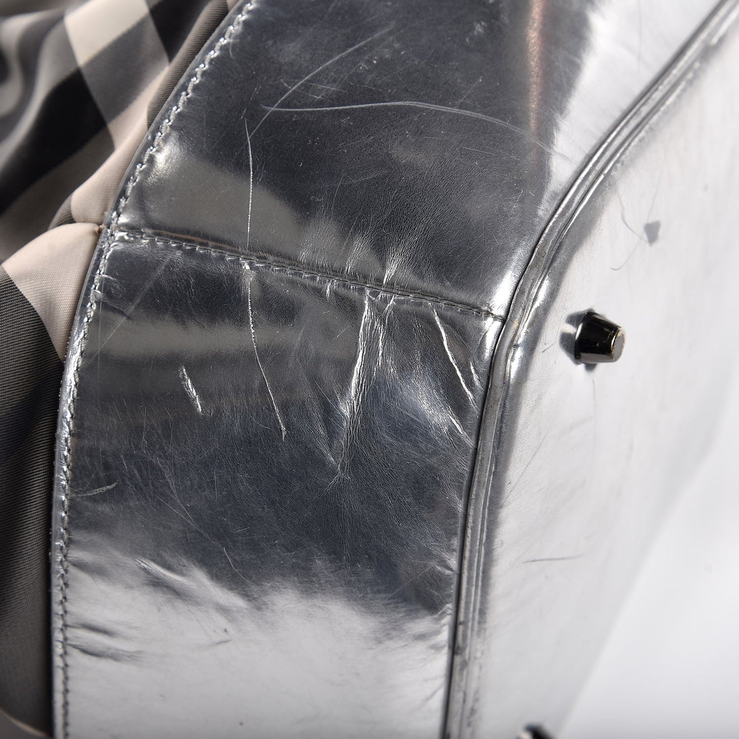 Nylon Beat Check Lowry Silver