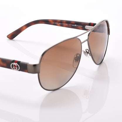 Gucci Web Aviator Sunglasses 4282/S Tortoise 5 of 8