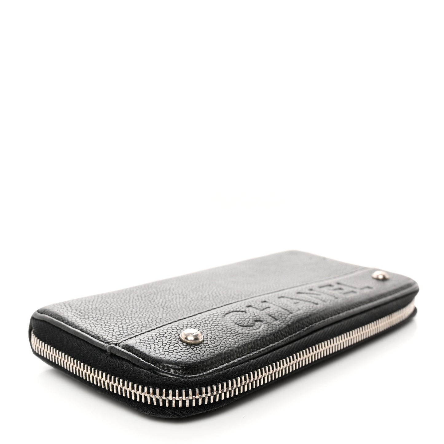 Caviar Outdoor Ligne Zip Around Wallet Black