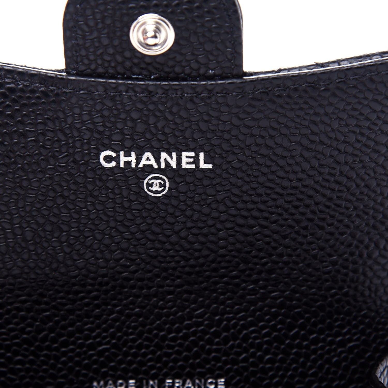 Chanel Caviar Quilted Flap Card Holder Wallet Black 6 of 9