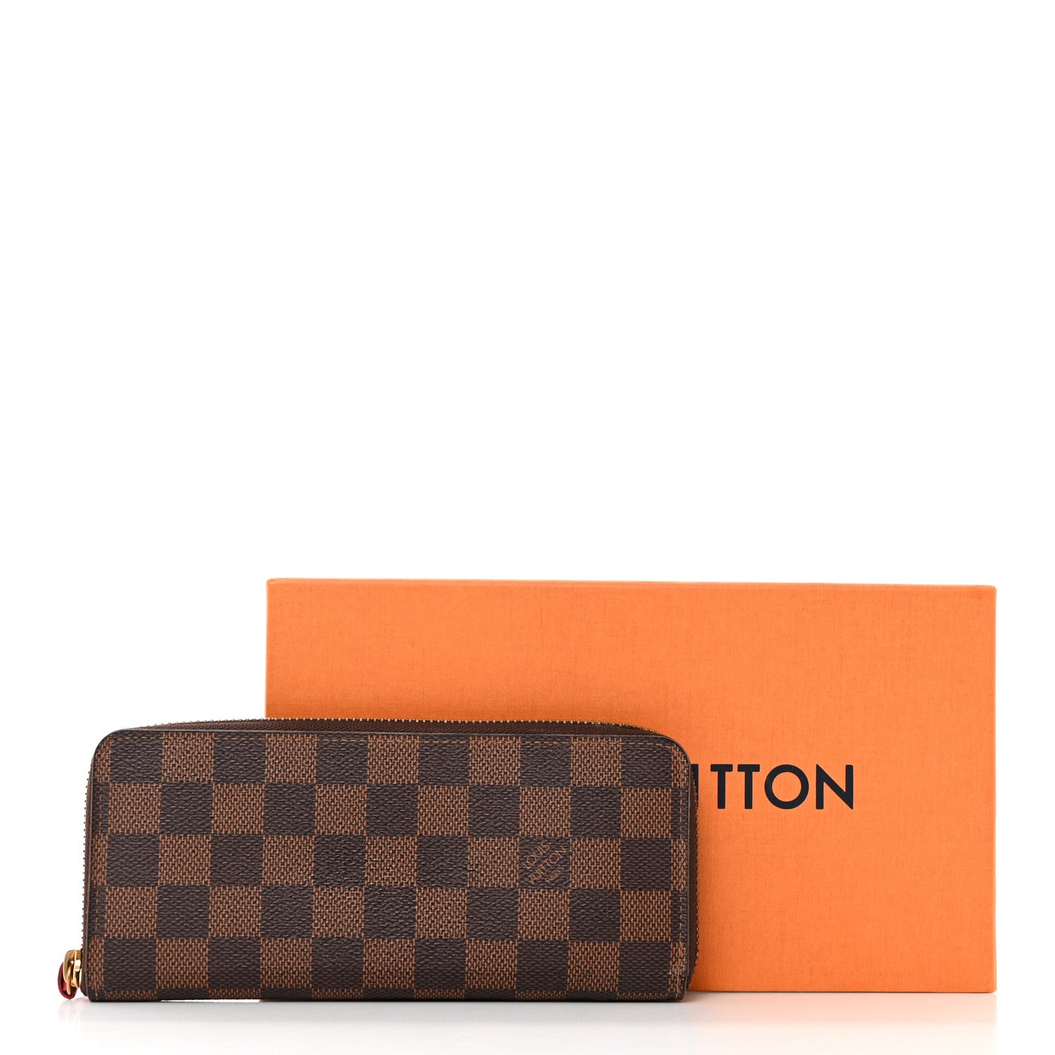 Louis Vuitton Damier Ebene Clemence Wallet Cherry 15 of 15