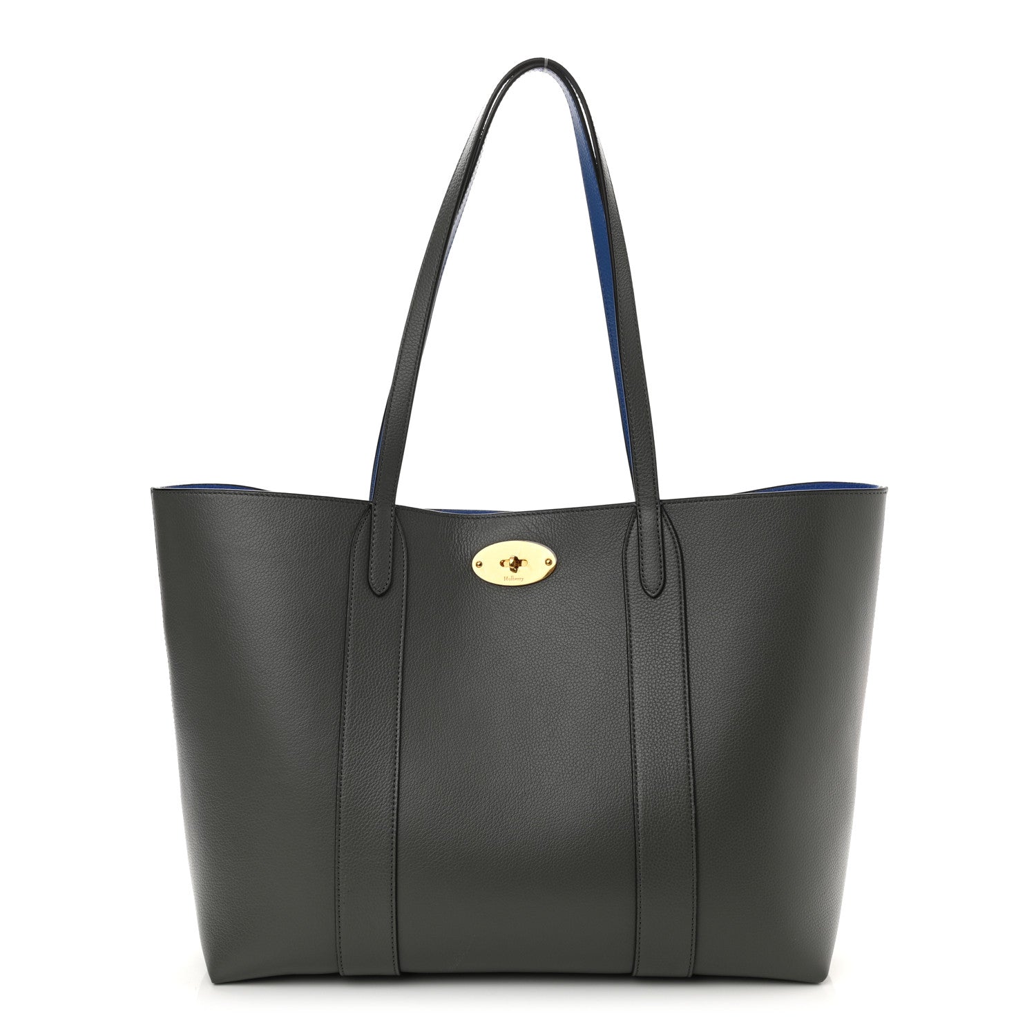 Mulberry Small Classic Grain Bayswater Tote Charcoal 1 of 9