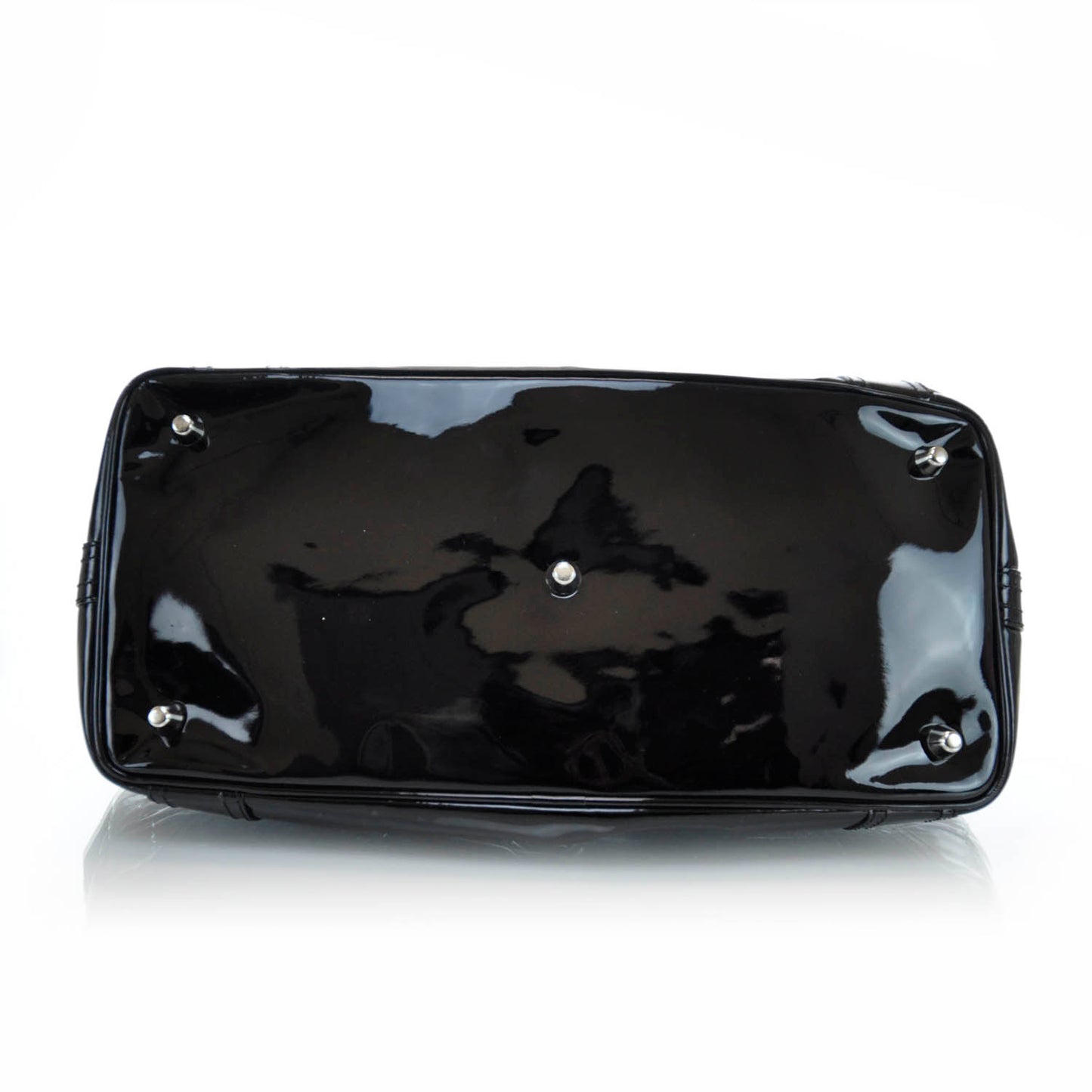 Patent Quilted Beaton Black
