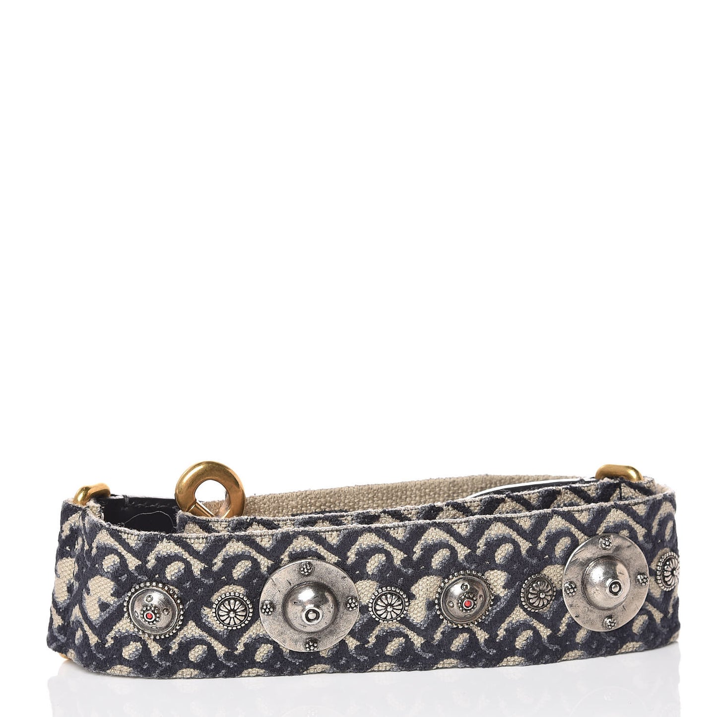 Oblique Studded Shoulder Strap Blue