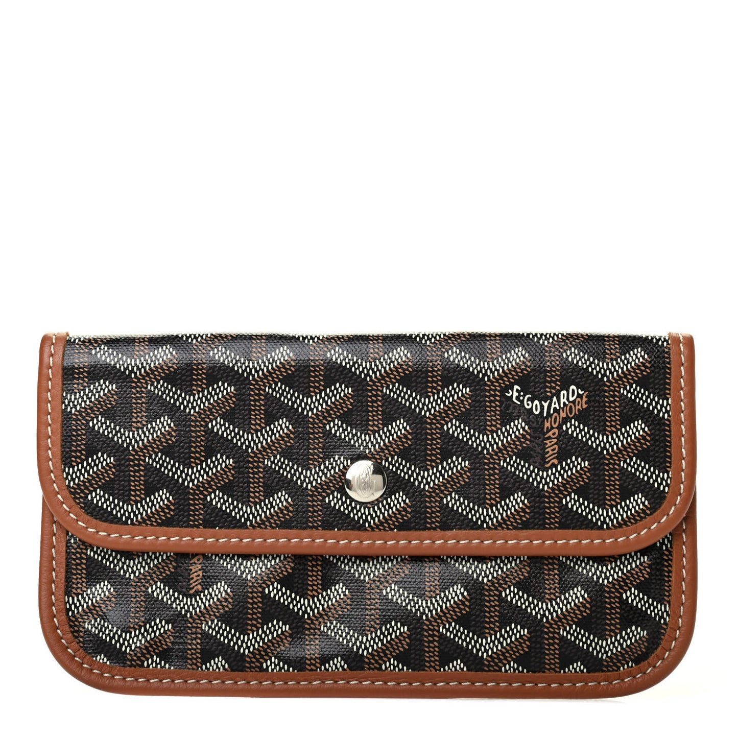 Goyardine Pouch Black Gold