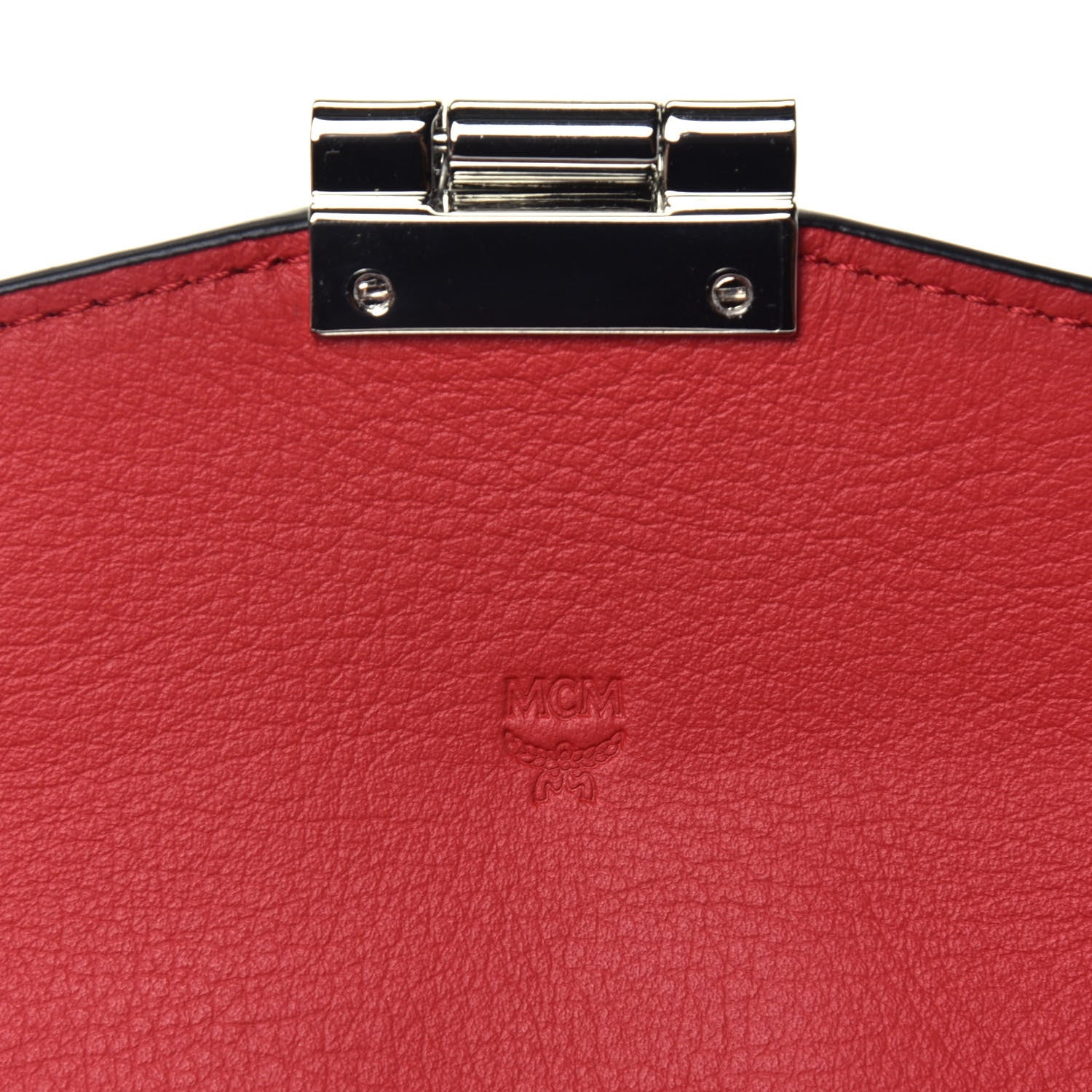 MCM Visetos Large Patricia Wallet On Chain Black Red 5 of 8