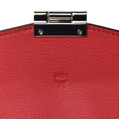 MCM Visetos Large Patricia Wallet On Chain Black Red 5 of 8