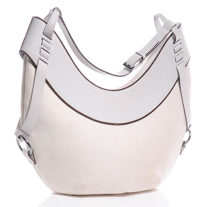 Gucci Monogram Half Moon Hobo White 3 of 7