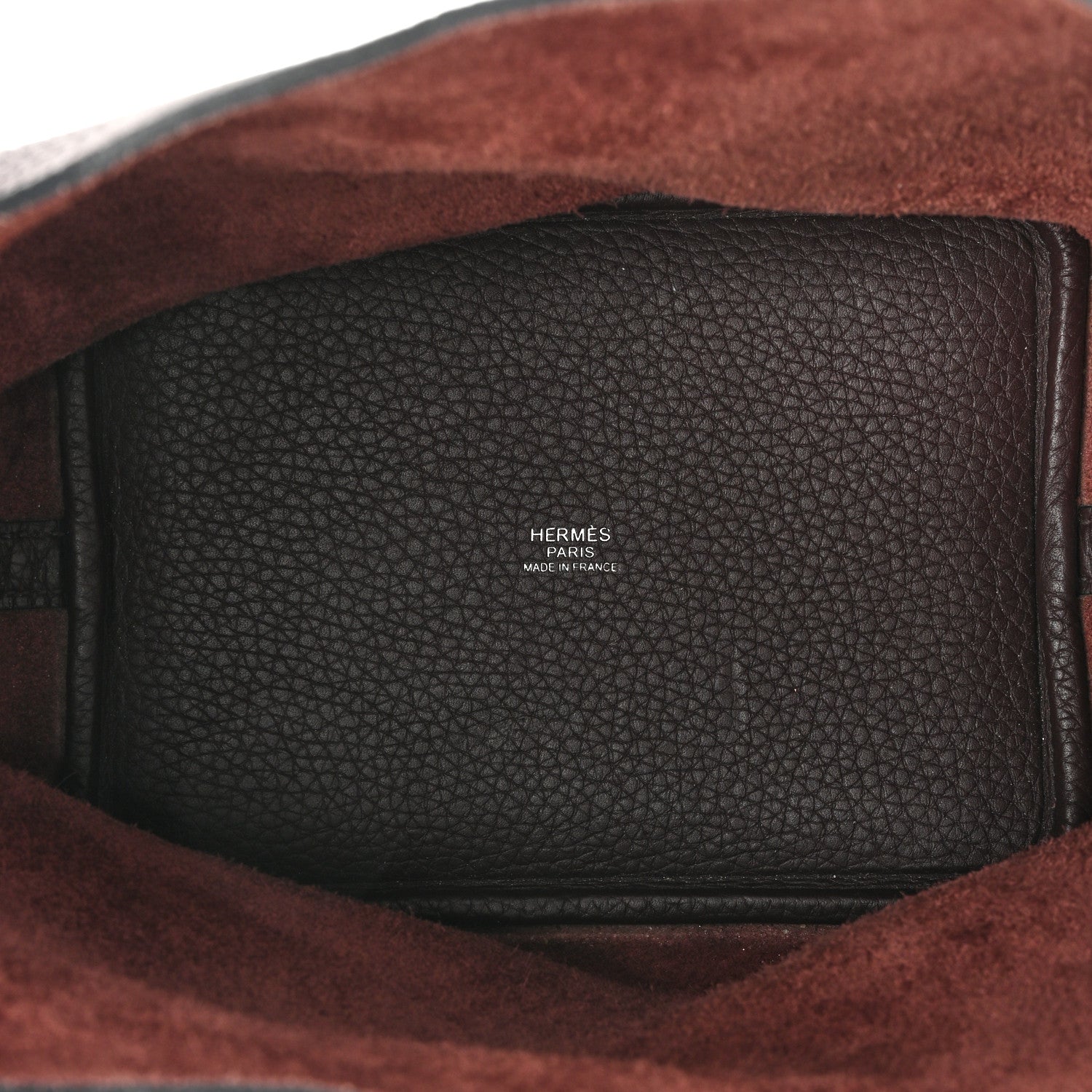 Hermes Taurillon Clemence Picotin Lock 18 PM Rouge Sellier 5 of 11