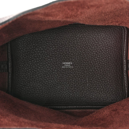 Hermes Taurillon Clemence Picotin Lock 18 PM Rouge Sellier 5 of 11