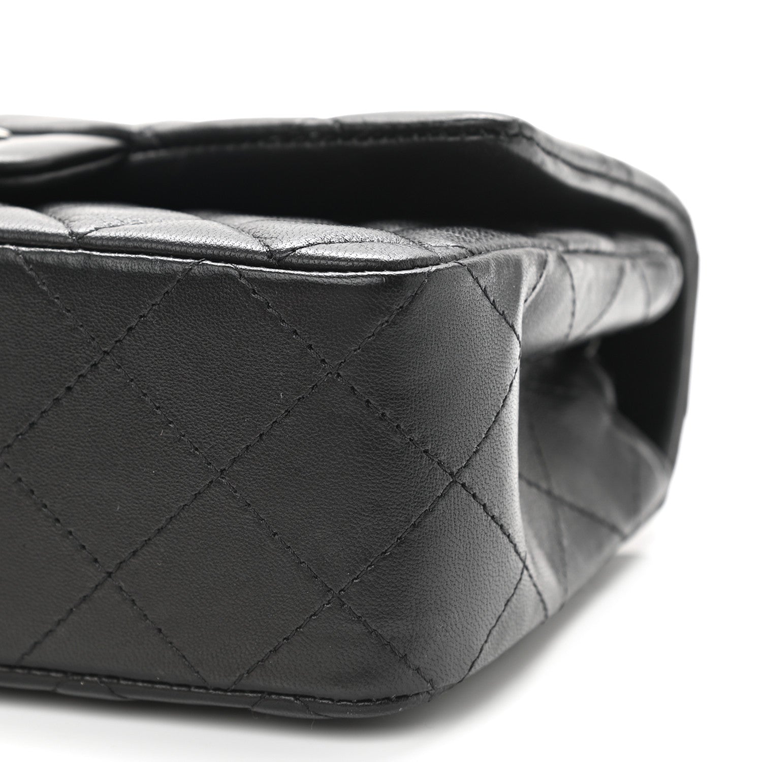 Chanel Lambskin Quilted Mini Rectangular Flap So Black 10 of 10