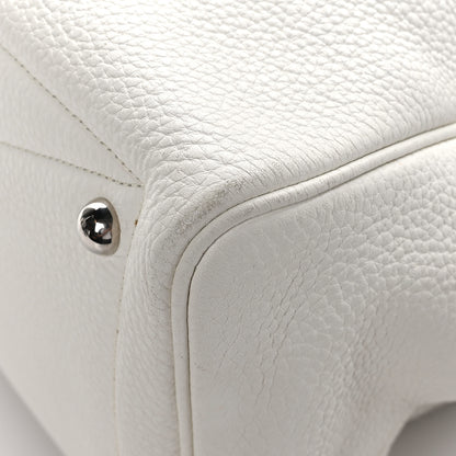 Hermes Taurillon Clemence Victoria II 35 White 10 of 13