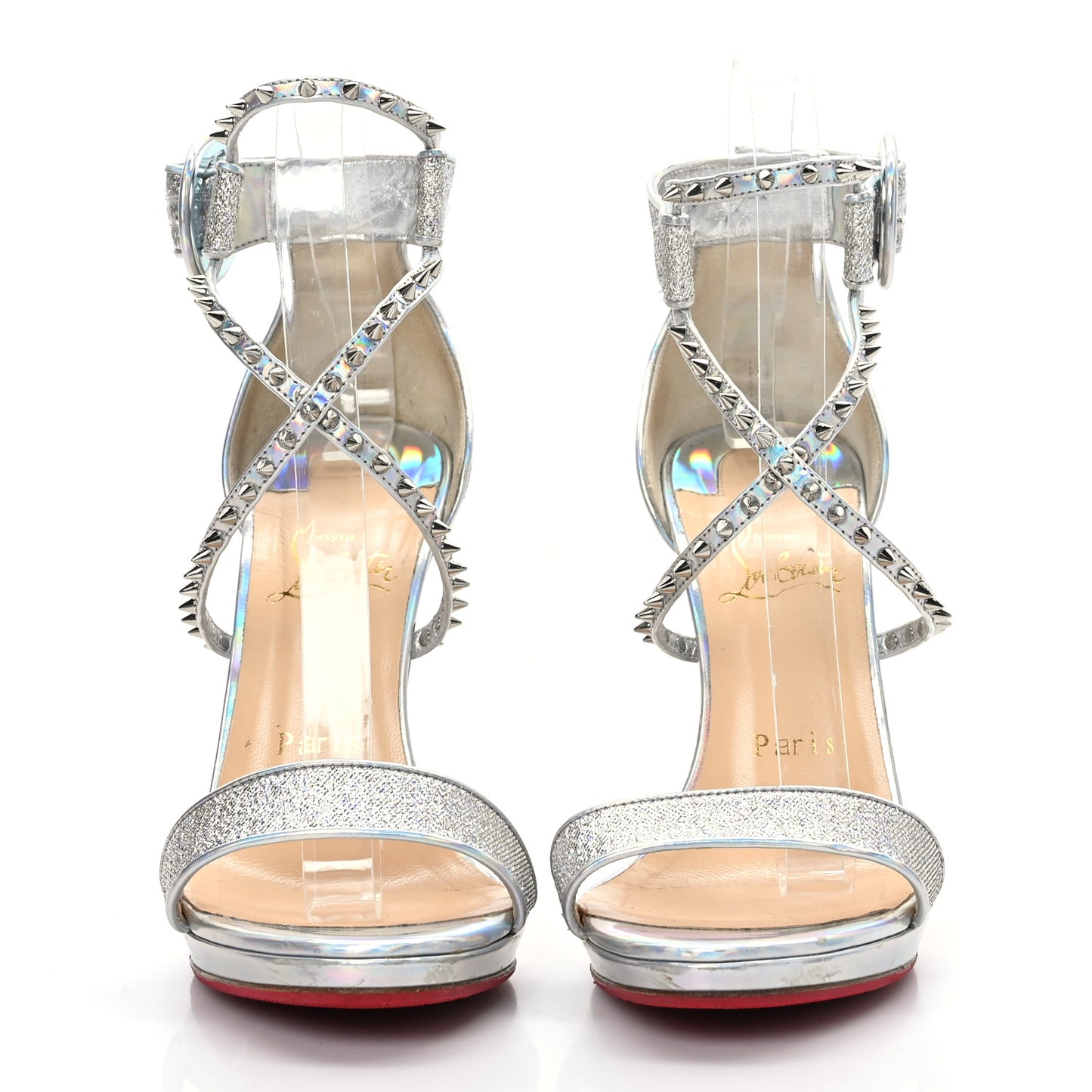 Lurex Specchio Choca Lux Sandals 37.5 Silver