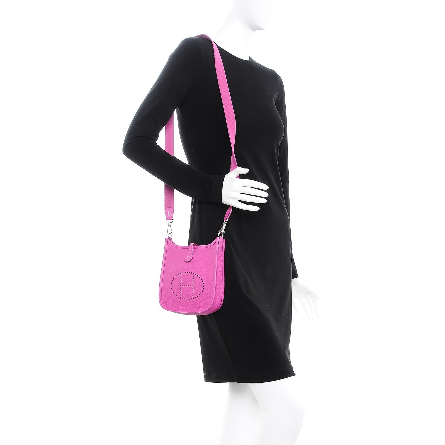 Hermes Taurillon Clemence Evelyne TPM Magnolia 2 of 7