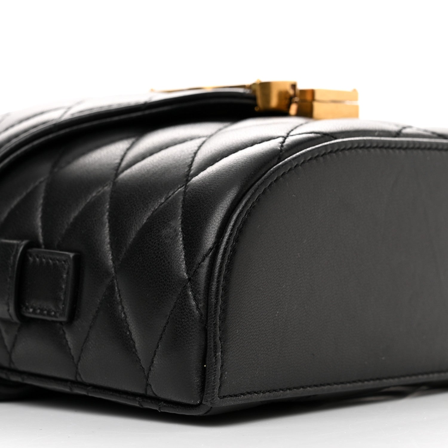 Saint Laurent Lambskin Quilted Monogram June Box Bag Black 9 of 14