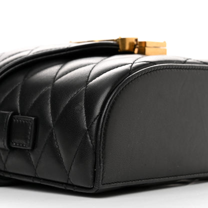 Saint Laurent Lambskin Quilted Monogram June Box Bag Black 9 of 14