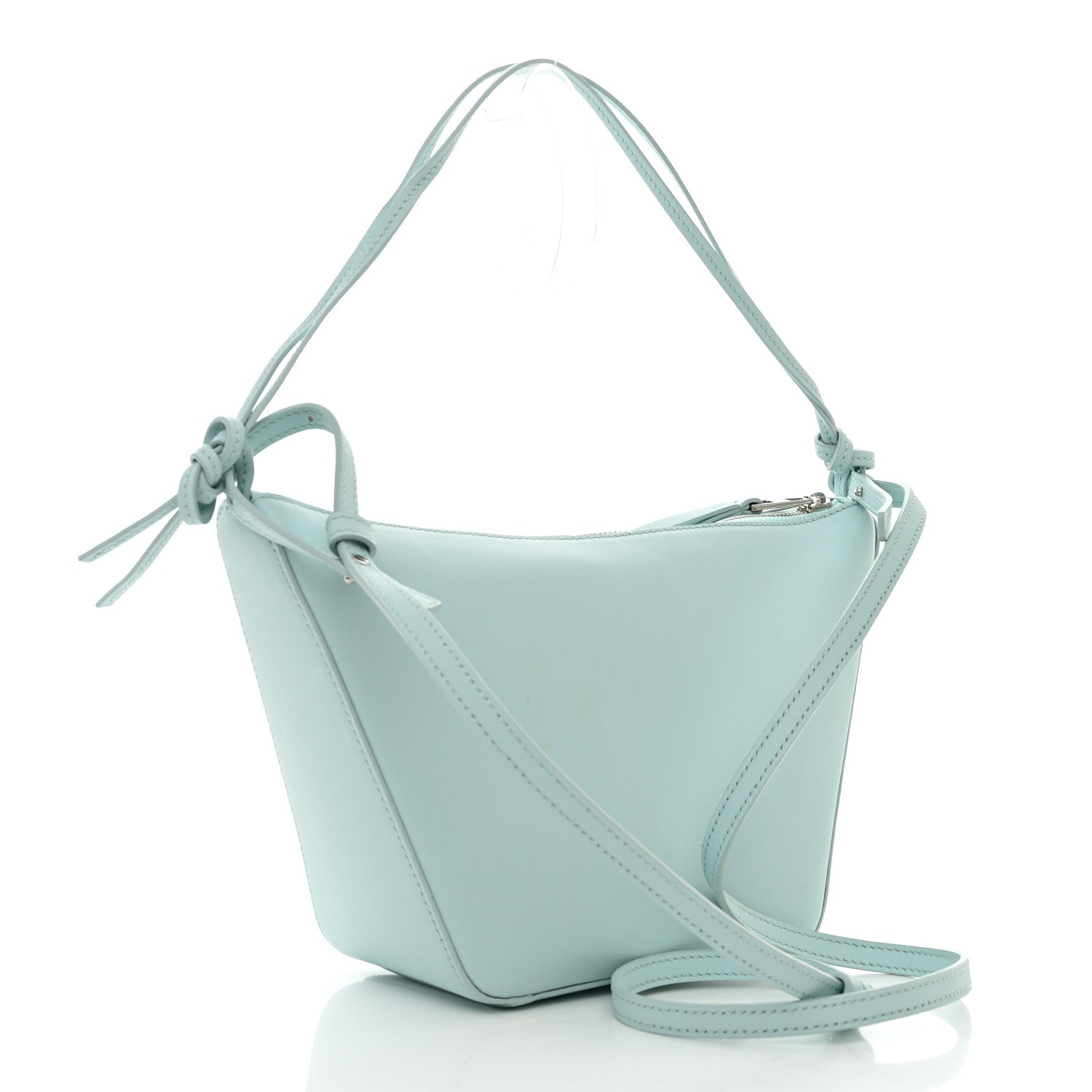 Loewe Calfskin Mini Hammock Hobo Soft Blue Iceberg 3 of 10