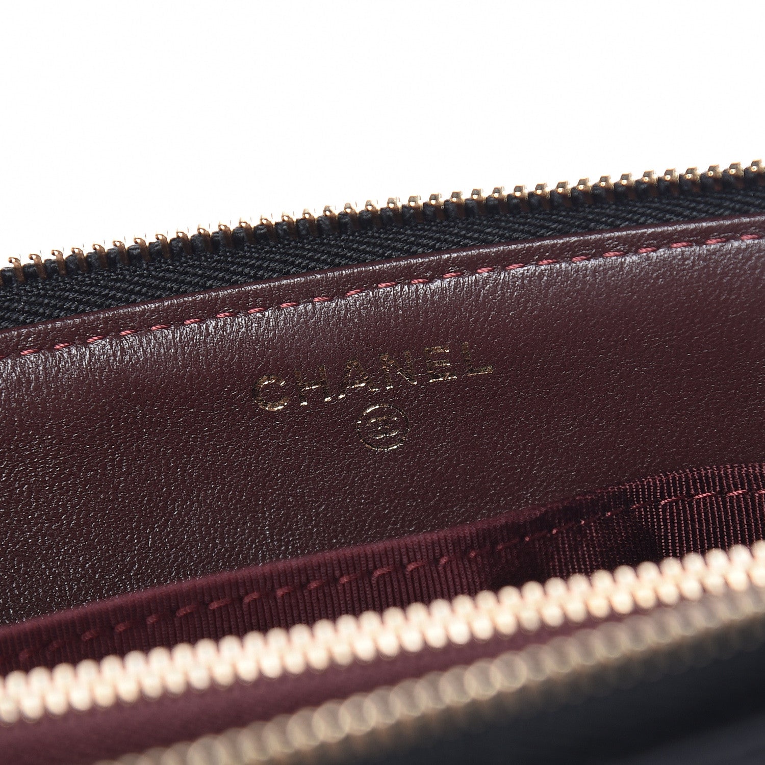 Chanel Lambskin Quilted Small Zipped Pouch Black 6 of 9