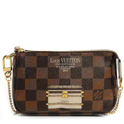 Louis Vuitton Damier Ebene Trunks and Locks Mini Pochette Accessories 1 of 8