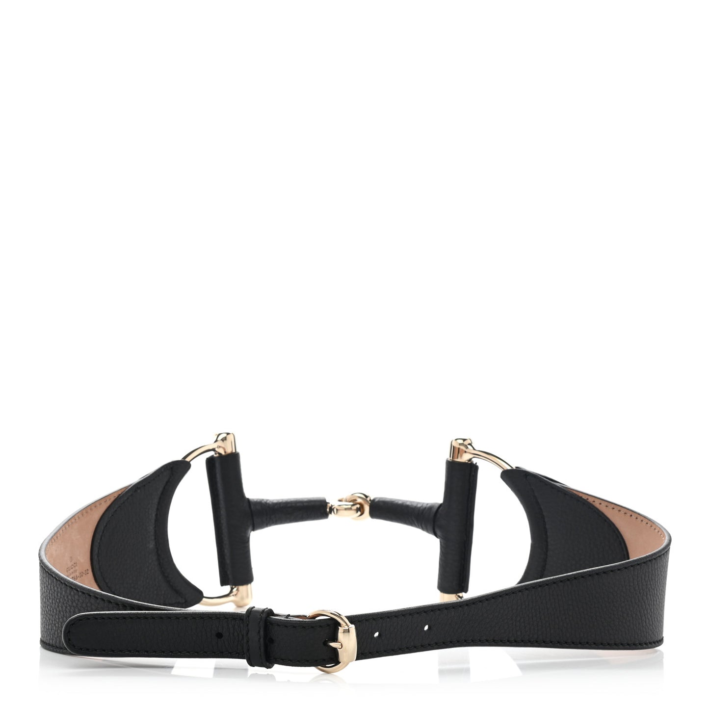 Calfskin Horsebit Belt 80 32 Black