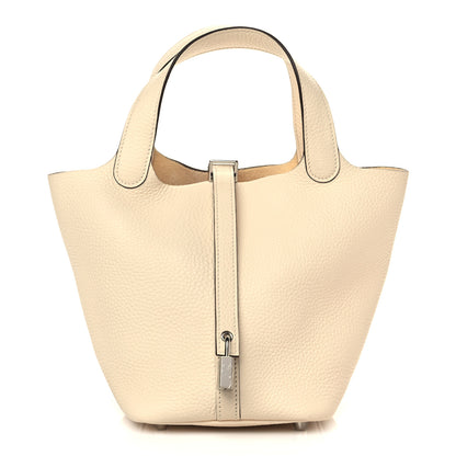 Hermes Taurillon Clemence Picotin Lock 18 PM Nata 1 of 9