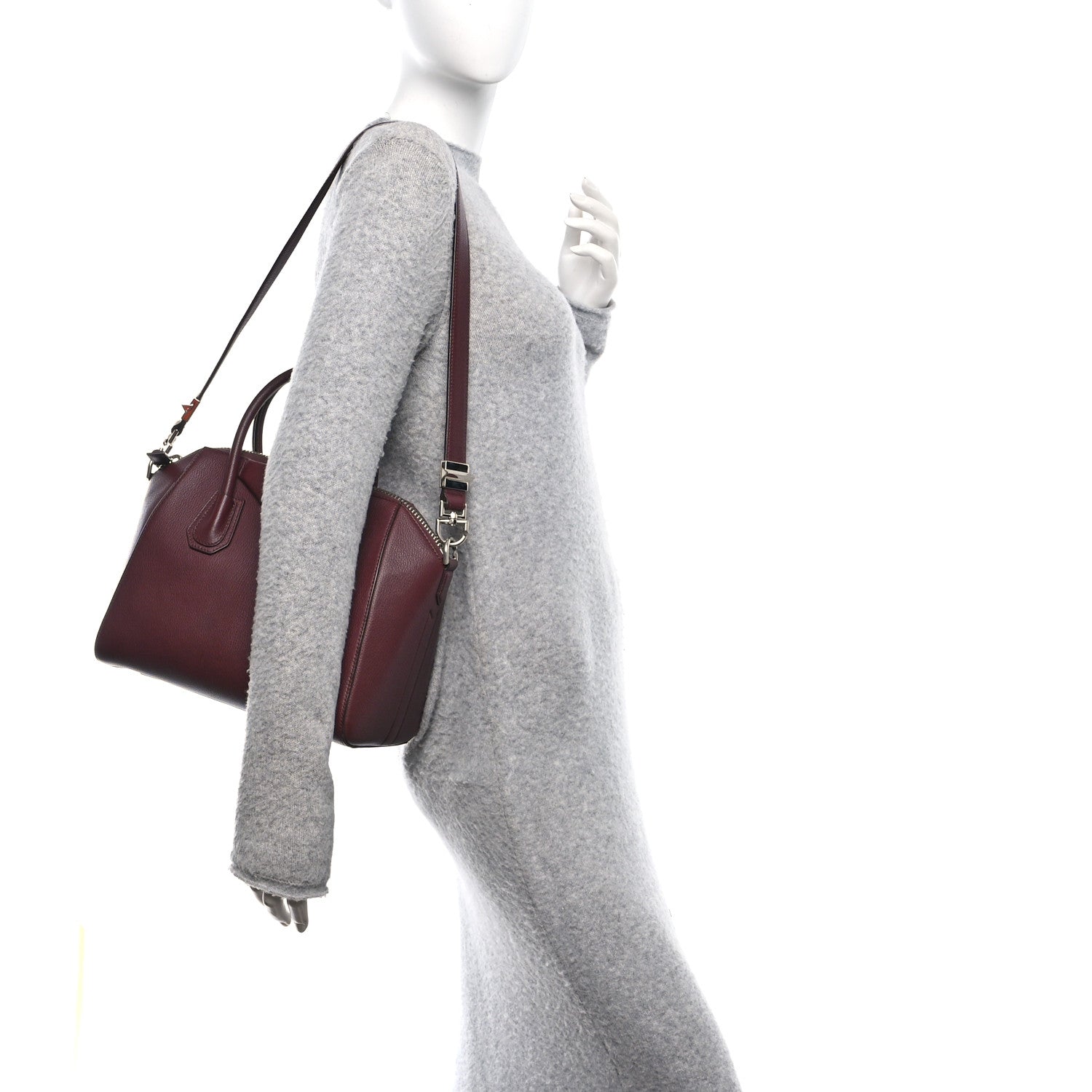 Givenchy Sugar Goatskin Small Antigona Oxblood 2 of 11