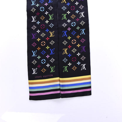 Louis Vuitton Silk Monogram Multicolor Bandeau Black 2 of 3