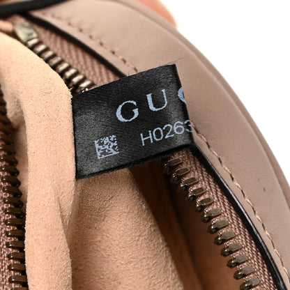 Gucci Calfskin Matelasse GG Marmont Belt Bag 95 38 Porcelain Rose 7 of 12