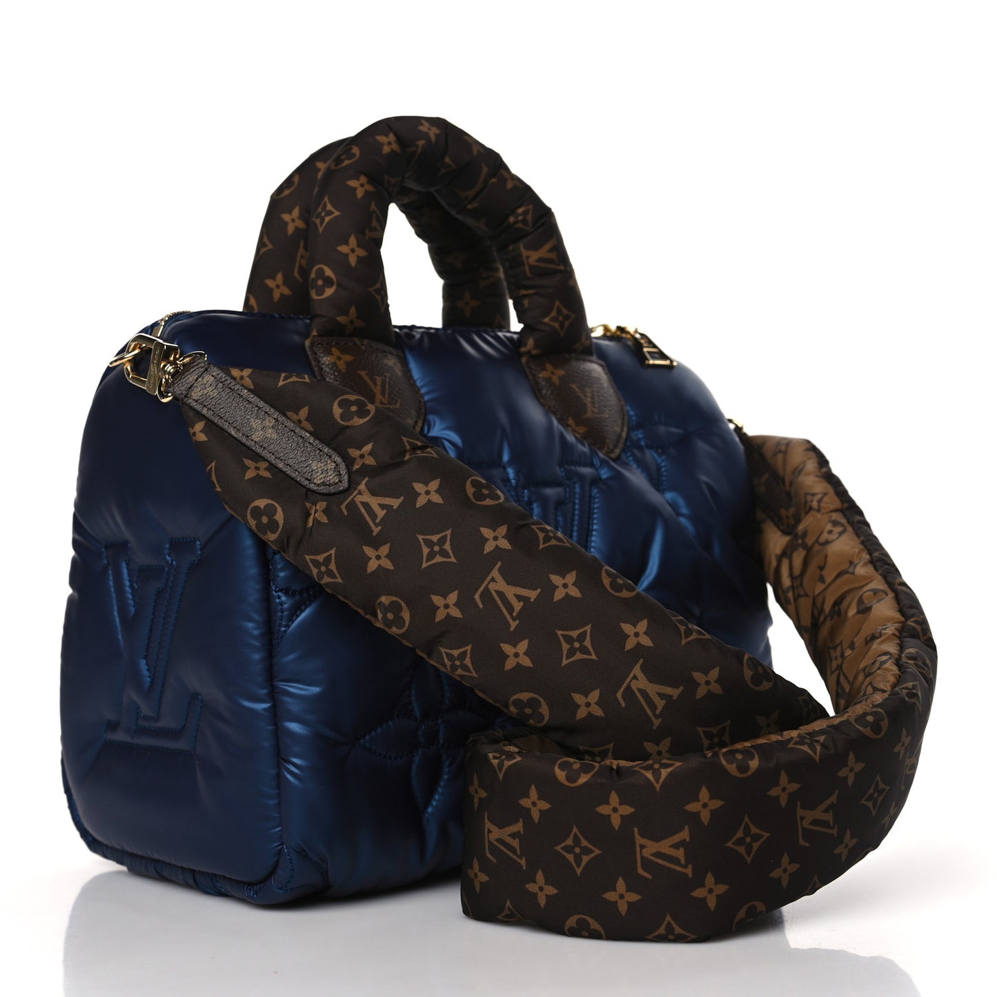 Econyl Mini Monogram Pillow Speedy Bandouliere 25 Navy