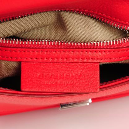 Givenchy Waxy Grained Calfskin Mini Pandora Pure Flap Bag Red 6 of 7
