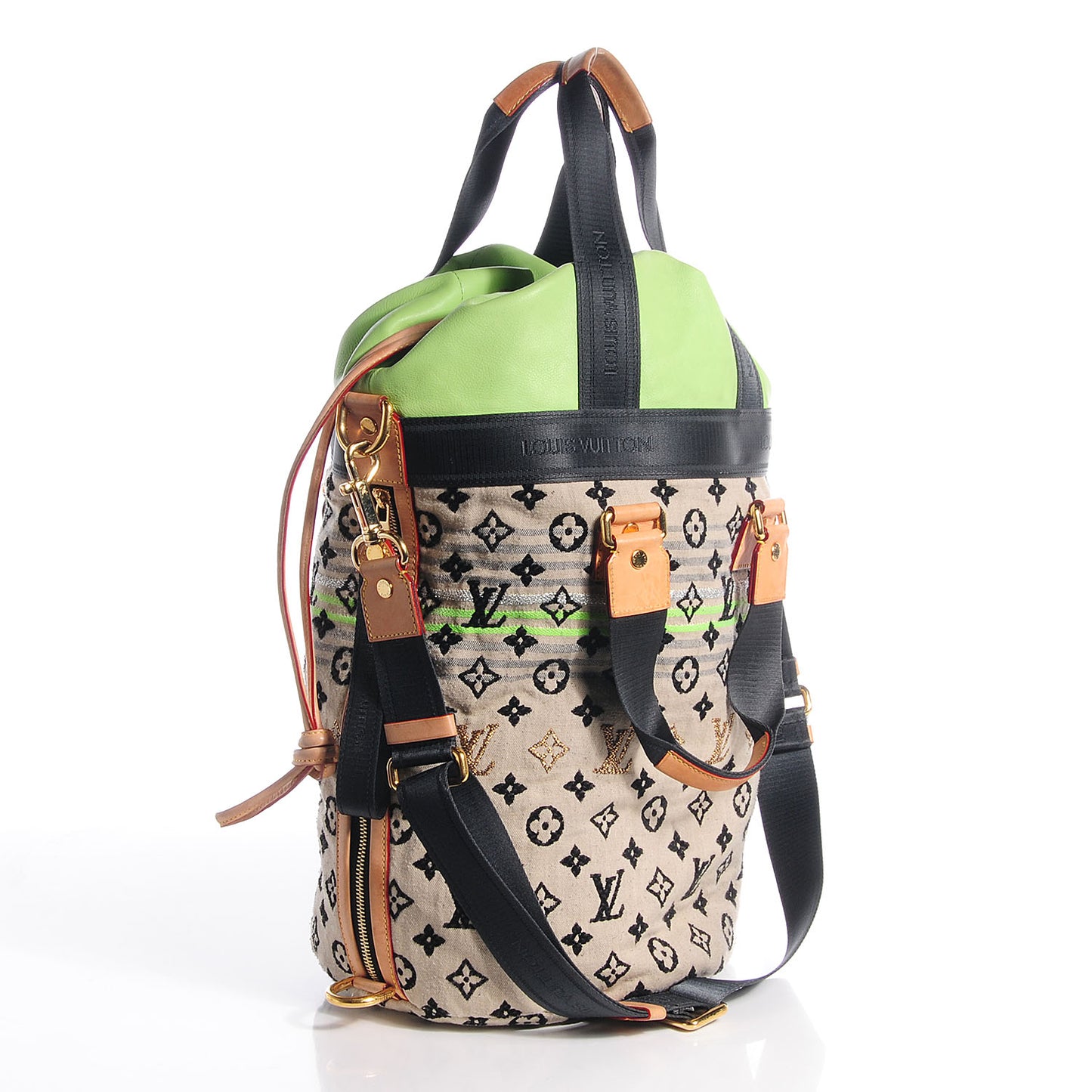 Fabric Jacquard Monogram Cheche Gypsy PM Vert
