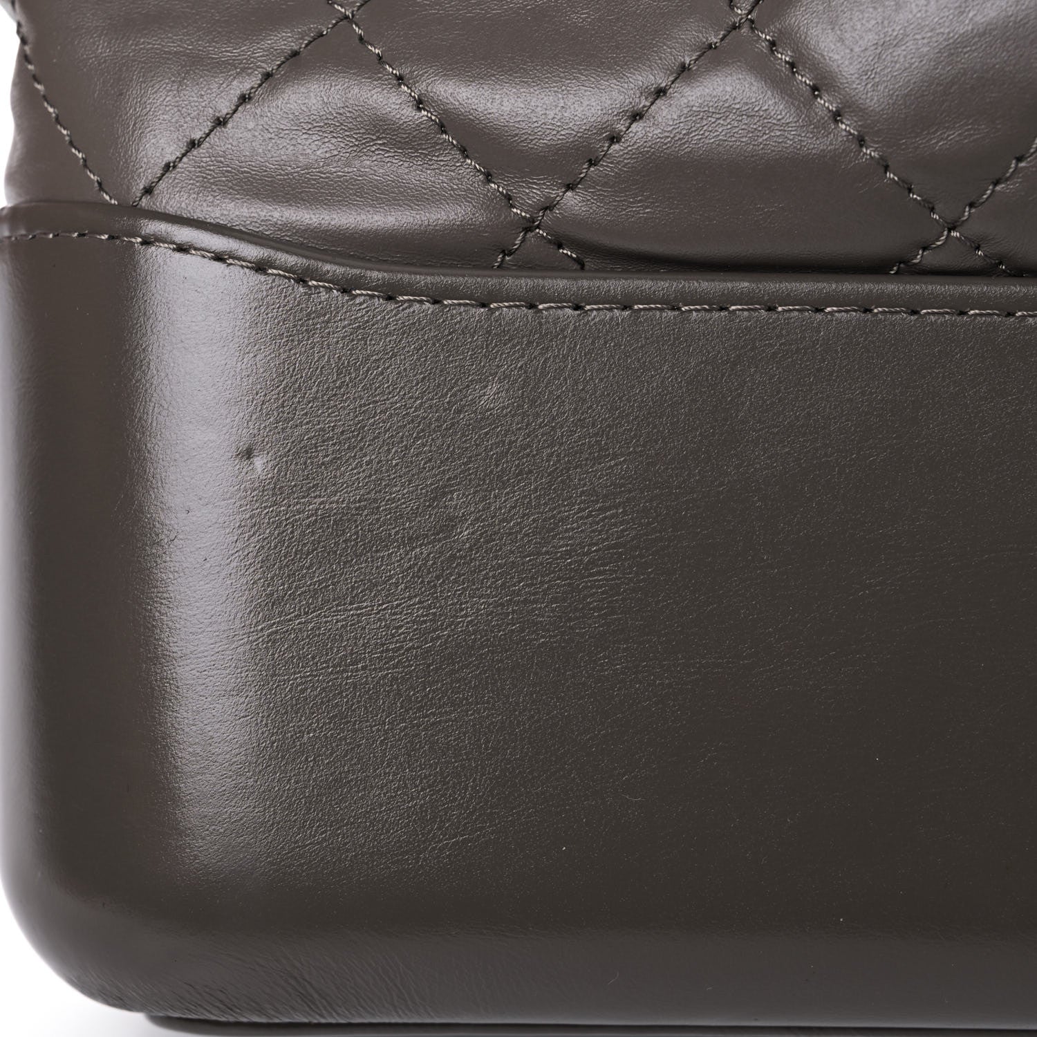 Chanel Aged Calfskin Quilted Medium Gabrielle Hobo Grey 15 of 15