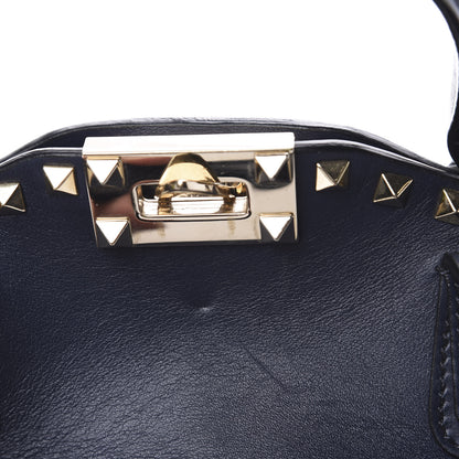 Valentino Garavani Vitello Rockstud Dome Satchel Marine 14 of 14