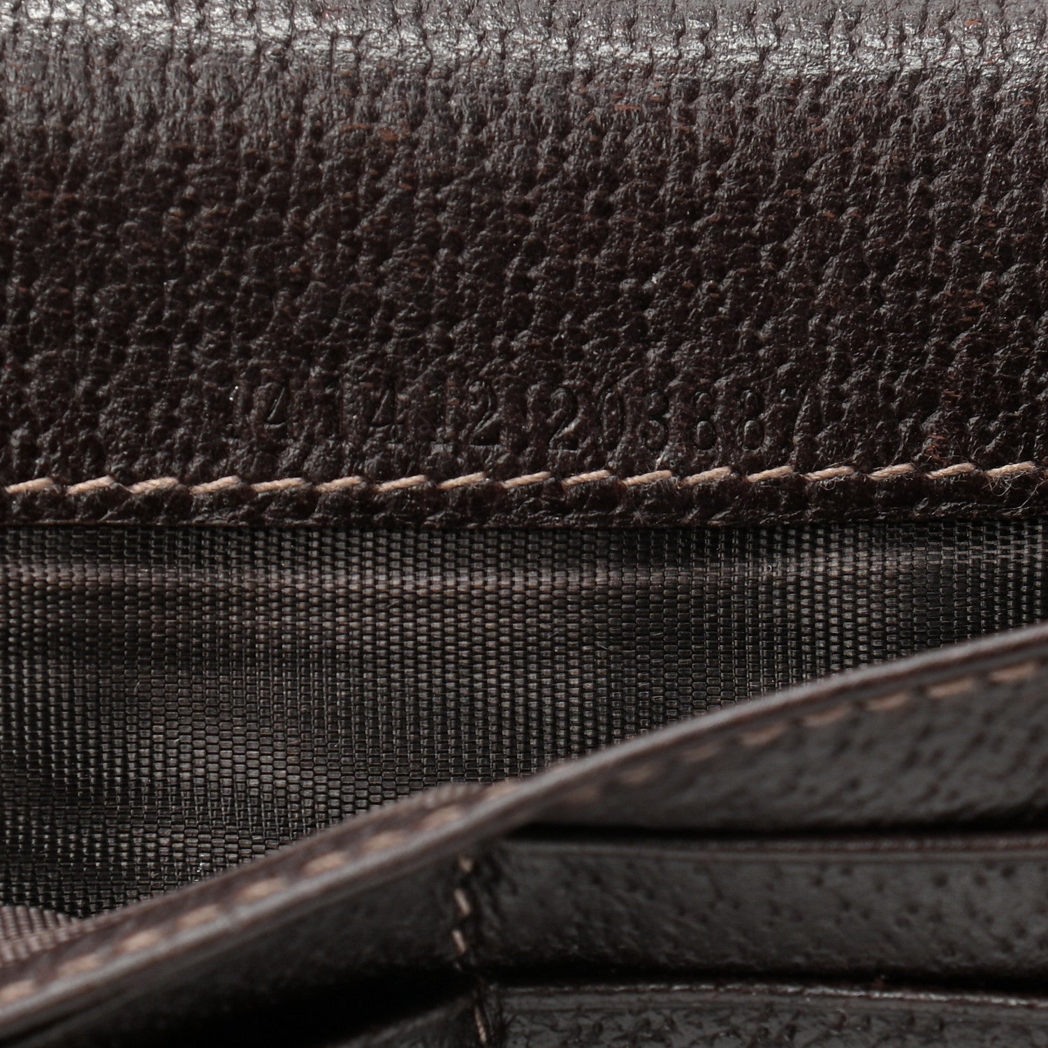 Gucci Monogram Abbey Continental Wallet Dark Brown 5 of 11