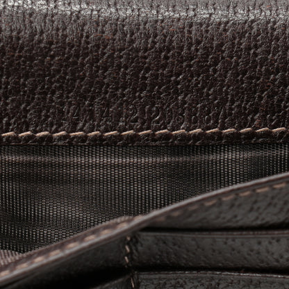 Gucci Monogram Abbey Continental Wallet Dark Brown 5 of 11