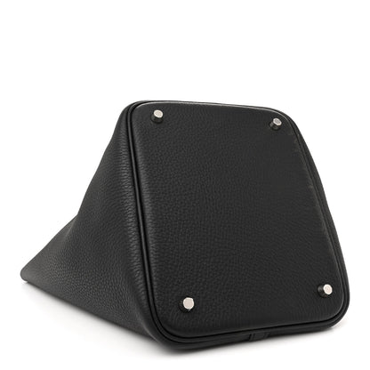 Hermes Taurillon Clemence Picotin Lock 22 MM Black 4 of 11