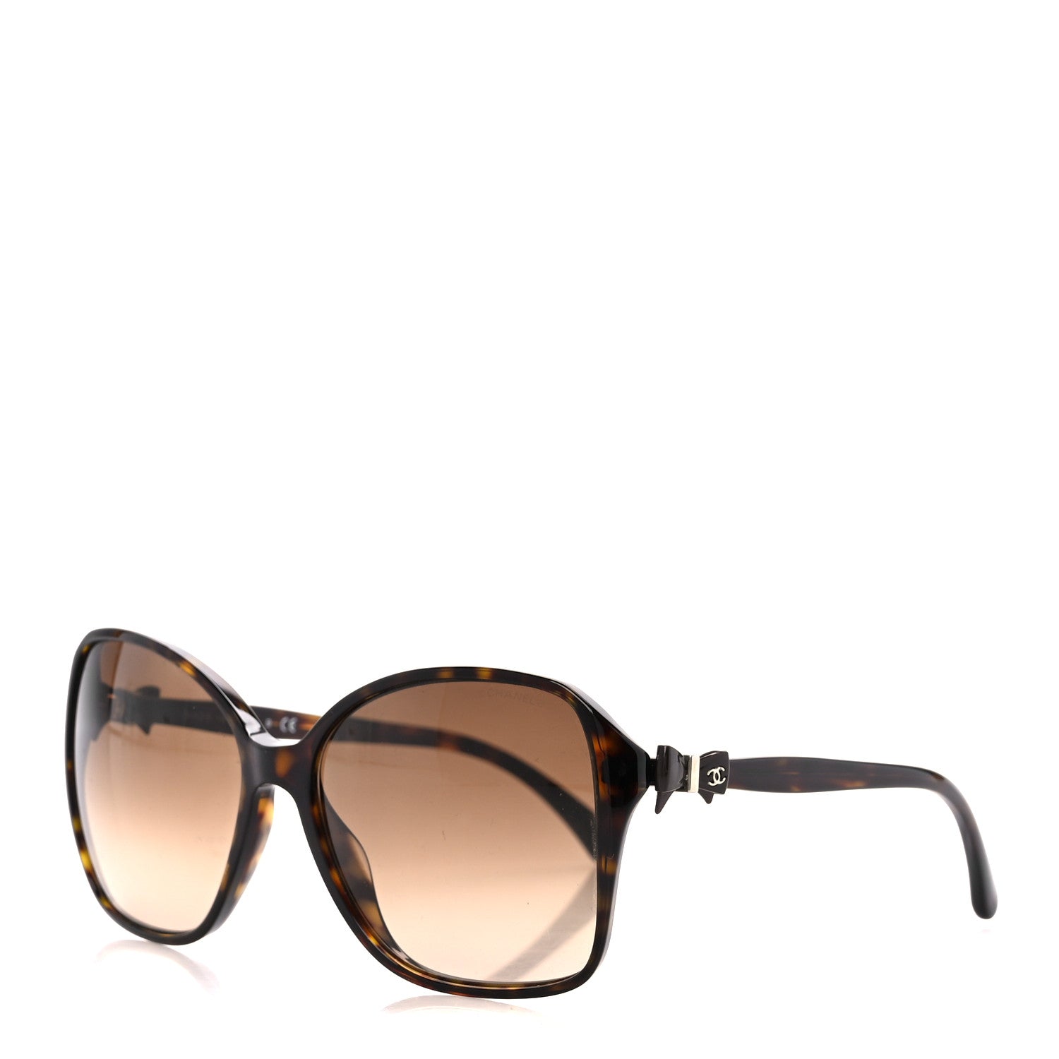 Chanel Acetate CC Bow Sunglasses 5205-A Tortoise 1 of 8