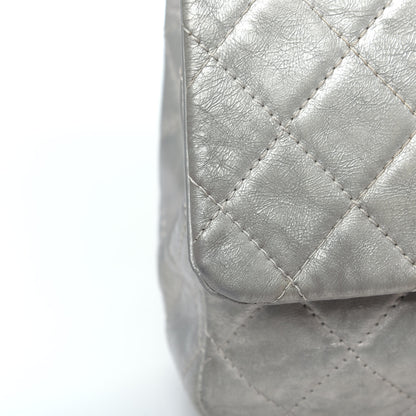 Chanel Metallic Aged Calfskin Quilted 2.55 Reissue 227 Flap Silver 13 of 20