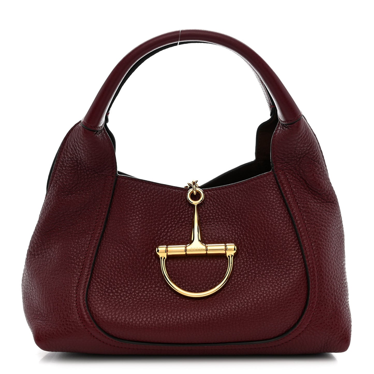 Grained Calfskin Softbit Medium Shoulder Bag Rosso Ancora