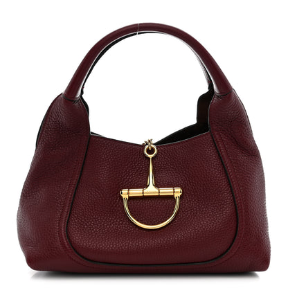 Gucci Grained Calfskin Softbit Medium Shoulder Bag Rosso Ancora 1 of 9