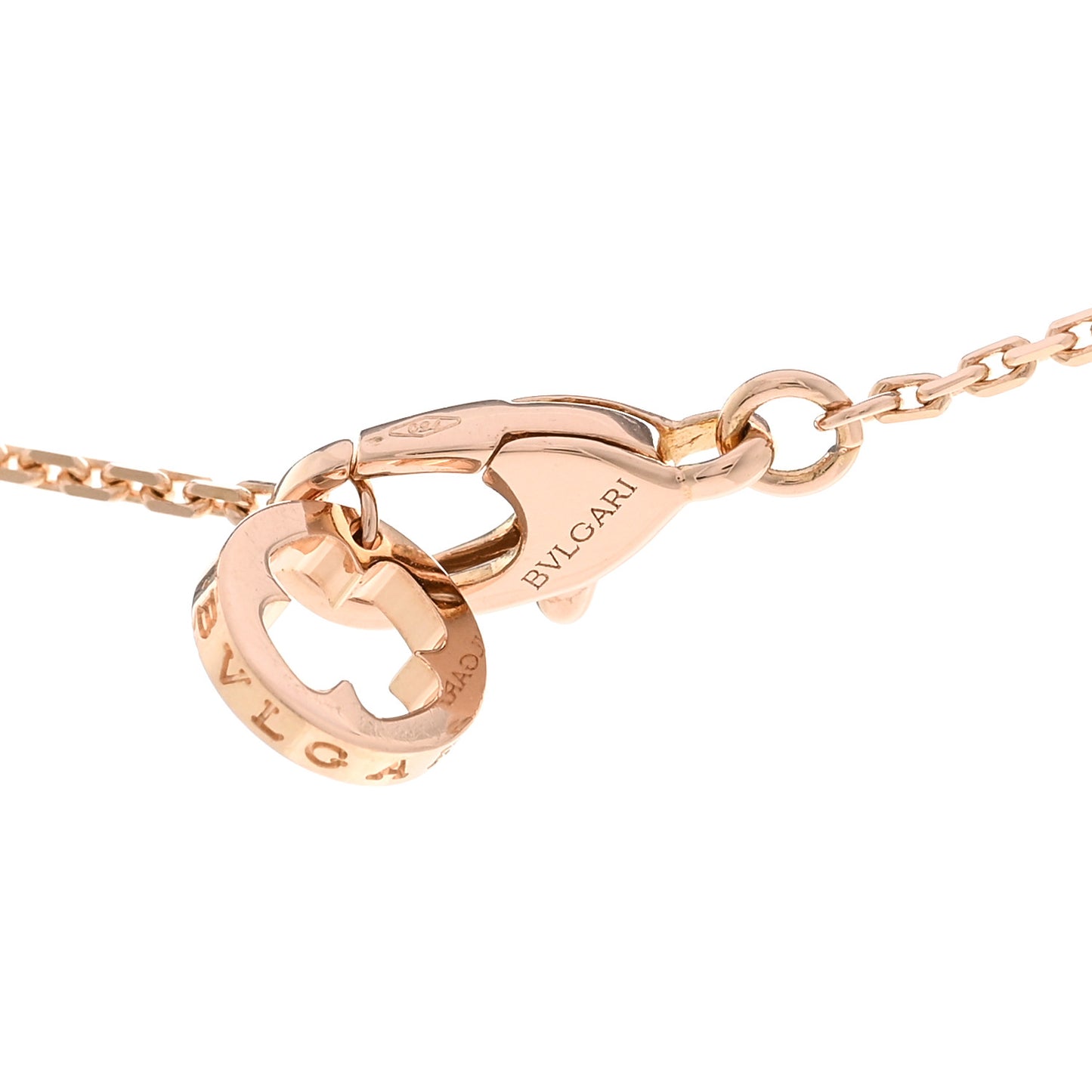18K Rose Gold Diamond Fiorever Drop Necklace