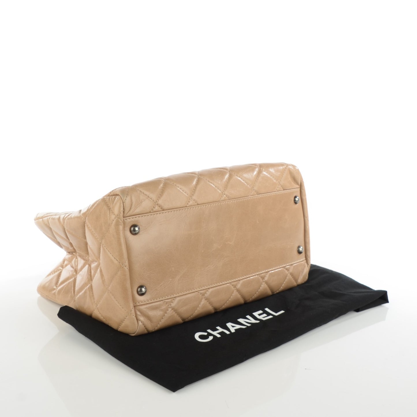 Calfskin Quilted Small Coco Soft Beige
