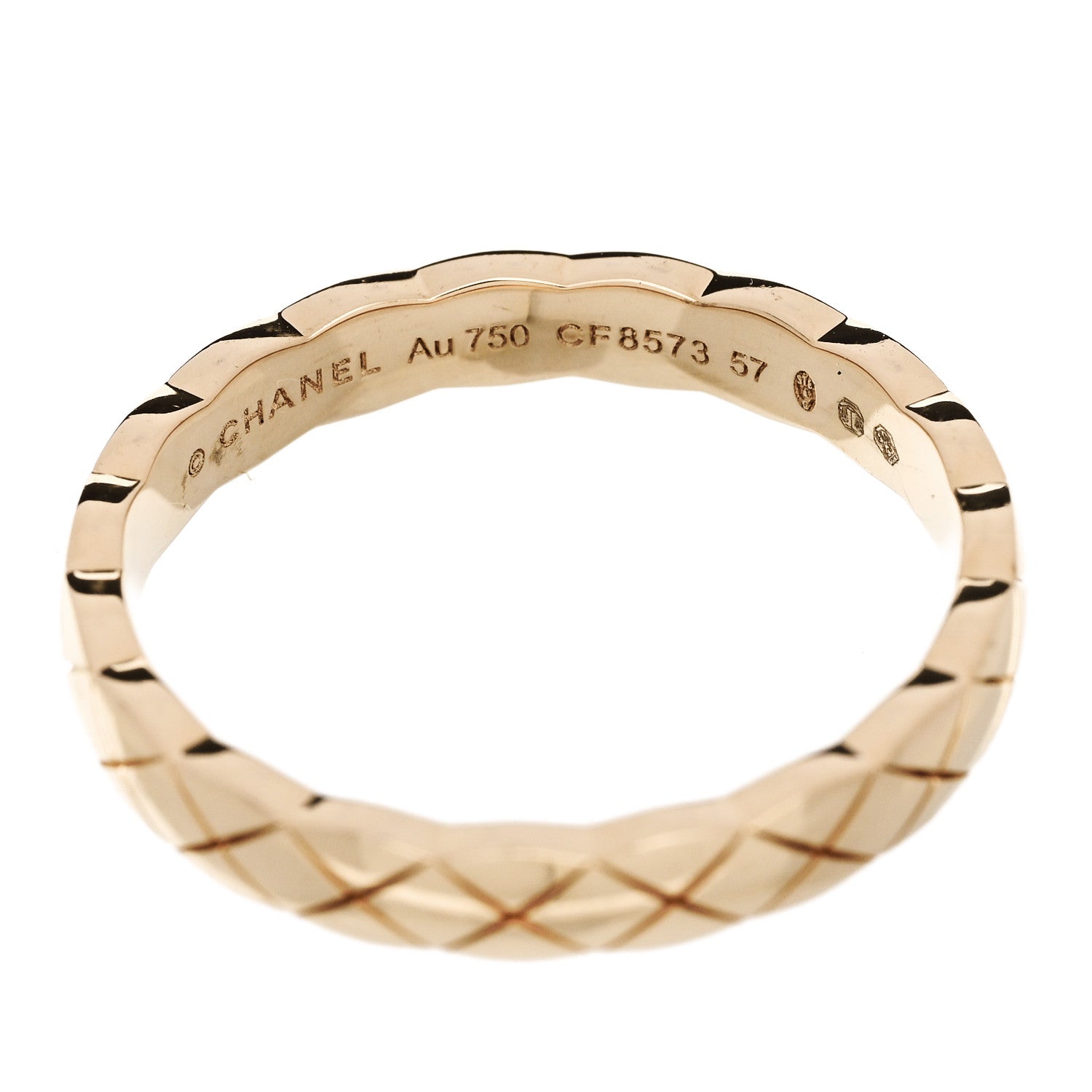 Chanel 18K Beige Gold Mini Coco Crush Ring 57 8 4 of 5