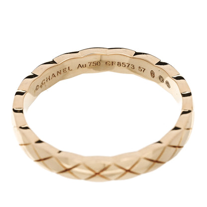 Chanel 18K Beige Gold Mini Coco Crush Ring 57 8 4 of 5