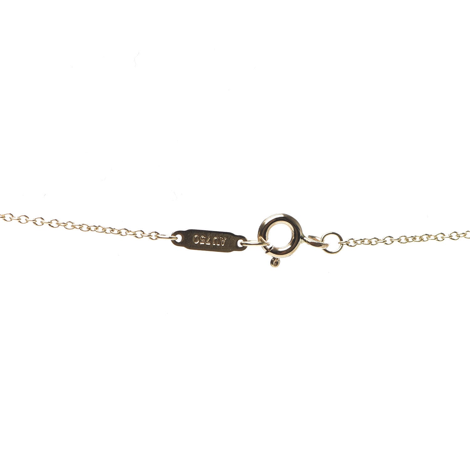 Tiffany 18K Yellow Gold 1837 Interlocking Circles Pendant Necklace 5 of 5