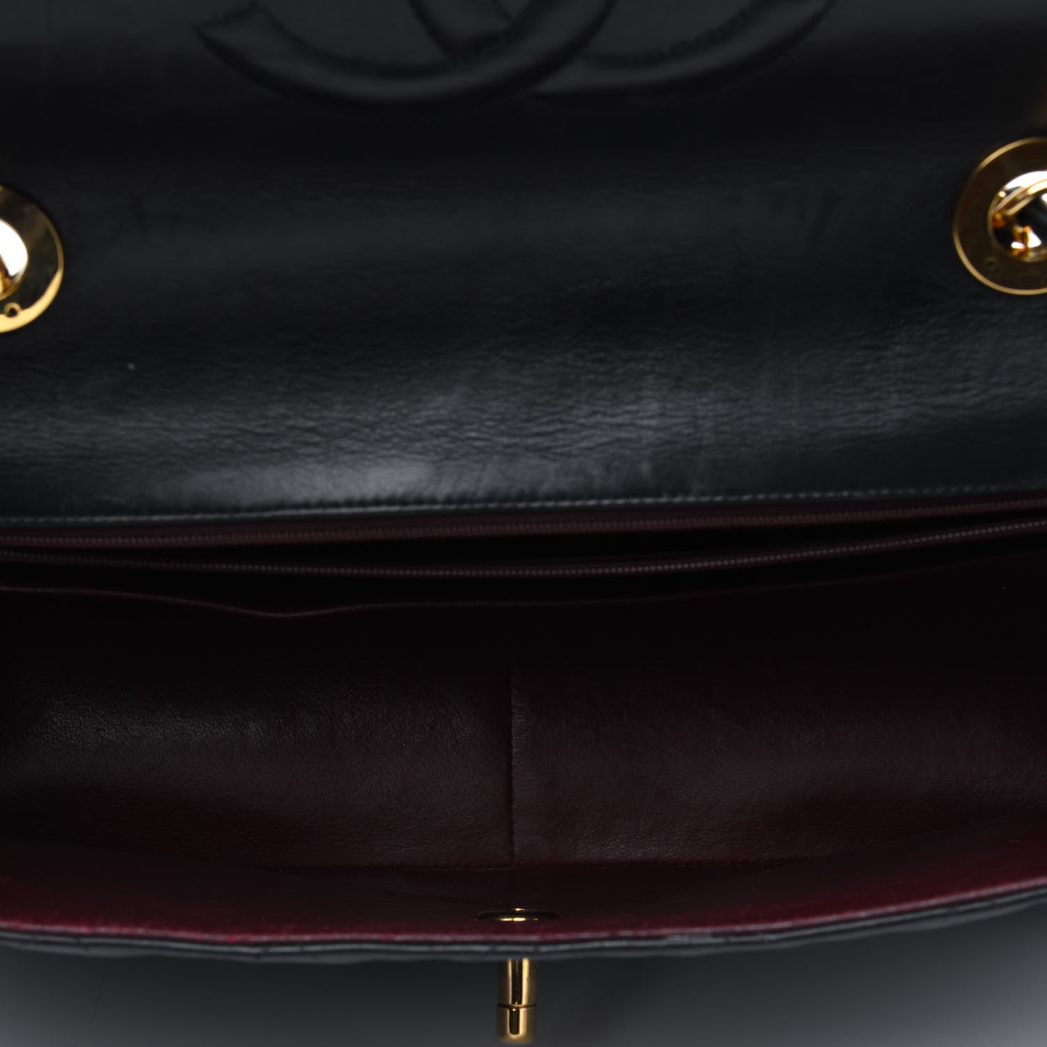 Chanel Lambskin Quilted XL Jumbo Single Flap Black 4 of 15